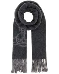 Vivienne Westwood - Double Face Fringed Scarf - Lyst