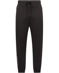 Moncler - Logo Print Stretch Track Trousers - Lyst