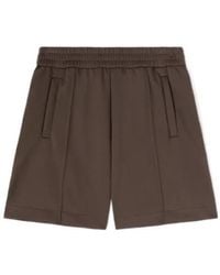 Palm Angels - Curved Logo Track Shorts - Lyst