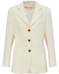 Marni - Collared Button-Up Blazer - Lyst