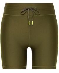 The Upside - Drawstring Stripe-Detail Shorts - Lyst