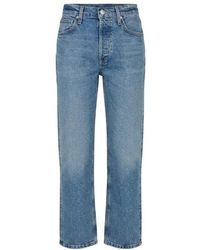 Citizens of Humanity - Logo Patch Straight Leg Jeans - Lyst
