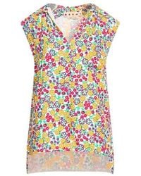 Marni - Floral Sleeveless Top - Lyst