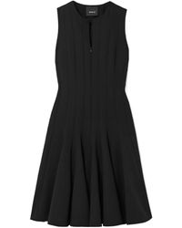Akris - Paneled Wool-Blend Mini Dress - Lyst