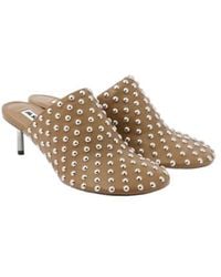 Jil Sander - Studded Leather Mules - Lyst