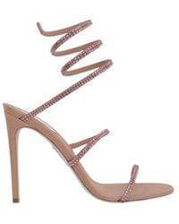 Rene Caovilla - René Caovilla Cleo Embellished Heeled Sandals - Lyst