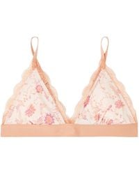 Love Stories - Floral Print Triangle Bra - Lyst