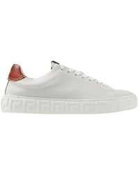 Versace - Greca Lace-Up Sneakers - Lyst