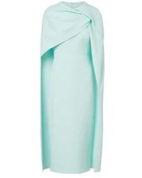 Safiyaa - Oria Caped Crêpe Midi Dress - Lyst