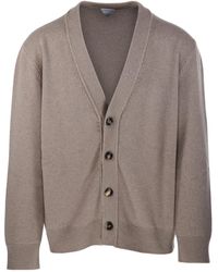 Bottega Veneta - V-Neck Knitted Cardigan - Lyst