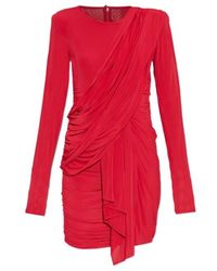 Isabel Marant - Draped Long-Sleeve Mini Dress - Lyst