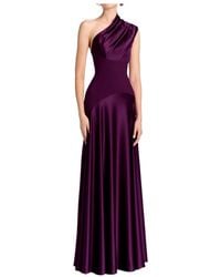 Solace London - One-Shoulder Draped Maxi Dress - Lyst