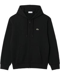 Lacoste - Zip-Up Logo Hoodie - Lyst