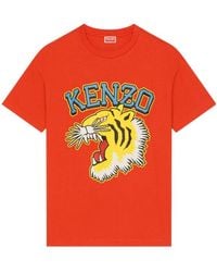 KENZO - Varsity Jungle Tiger Oversized T-Shirt - Lyst