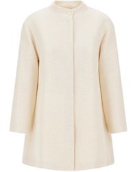 Herno - Button Detailed Long Coat - Lyst