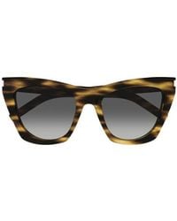 Saint Laurent - Eyewear Kate Cat-Eye Sunglasses - Lyst