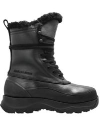 Canada Goose - Fur-Trim Lace-Up Boots - Lyst