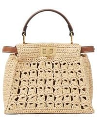 Fendi - Peekaboo Mini Shoulder Bag - Lyst