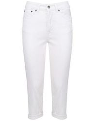 Dondup - Button Detailed Cropped Jeans - Lyst