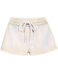 Off-White c/o Virgil Abloh - Drawstring High Waist Shorts - Lyst