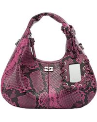Ganni - Mini Hobo Shoulder Bag - Lyst
