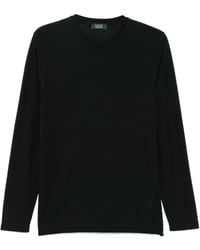 Zanone - Crewneck Knitted Top - Lyst