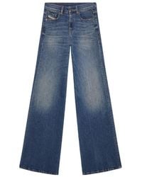 DIESEL - High-Rise Flared Jeans - Lyst