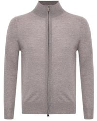 Canali - Zip High Neck Knitwear - Lyst