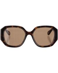 Chloé - Chloé Eyewear Geometric Frame Sunglasses - Lyst