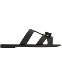 Ferragamo - Acqua Leather Sandals - Lyst