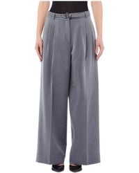 Liu Jo - Belted Palazzo Trousers - Lyst