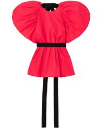 ROKSANDA - Belted Taffeta Top - Lyst