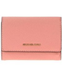 MICHAEL Michael Kors - Grained-Leather Trifold Wallet - Lyst