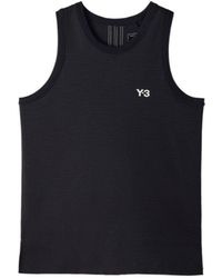 Y-3 - Logo Printed Crewneck Tank Top - Lyst