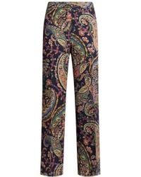 Etro - Paisley Patterned Straight-Leg Trousers - Lyst