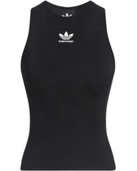 Balenciaga - High-Neck Fitted Sleeveless Top - Lyst