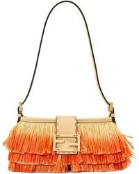 Fendi - Raffia Baby Shoulder Bag - Lyst