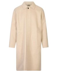 Kiton - Raglan-Sleeve Single-Breasted Coat - Lyst