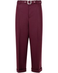 Jil Sander - Belted Pleated Trousers - Lyst