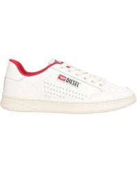 DIESEL - Minimalist Solid Color Low-Top Sneakers - Lyst
