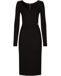 Dolce & Gabbana - Dg Logo Midi Dress - Lyst