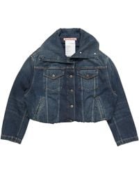 Acne Studios - Oversized Collar Denim Jacket - Lyst