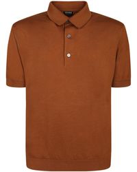 ZEGNA - Fine Knit Polo Shirt - Lyst