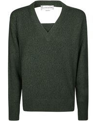 Victoria Beckham - Cut-Out Detailed Knitted Jumper - Lyst
