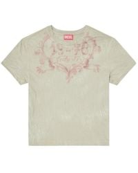DIESEL - Graphic Printed T-Shirt - Lyst
