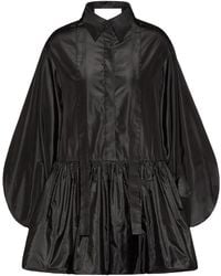 Valentino - Long-Sleeved Mini Shirt Dress - Lyst