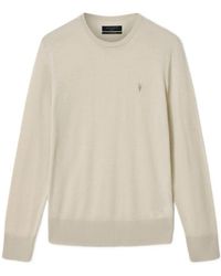 AllSaints - Merino Wool Slim Mode Sweater - Lyst