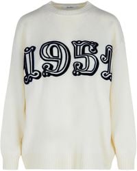 Max Mara - Fido Crewneck Long-Sleeved Jumper - Lyst