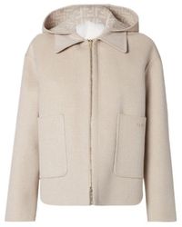 Fendi - Wool Double Fabric And Mink Blouson - Lyst