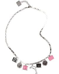 Acne Studios - Face-Plaque Cable-Link Necklace - Lyst